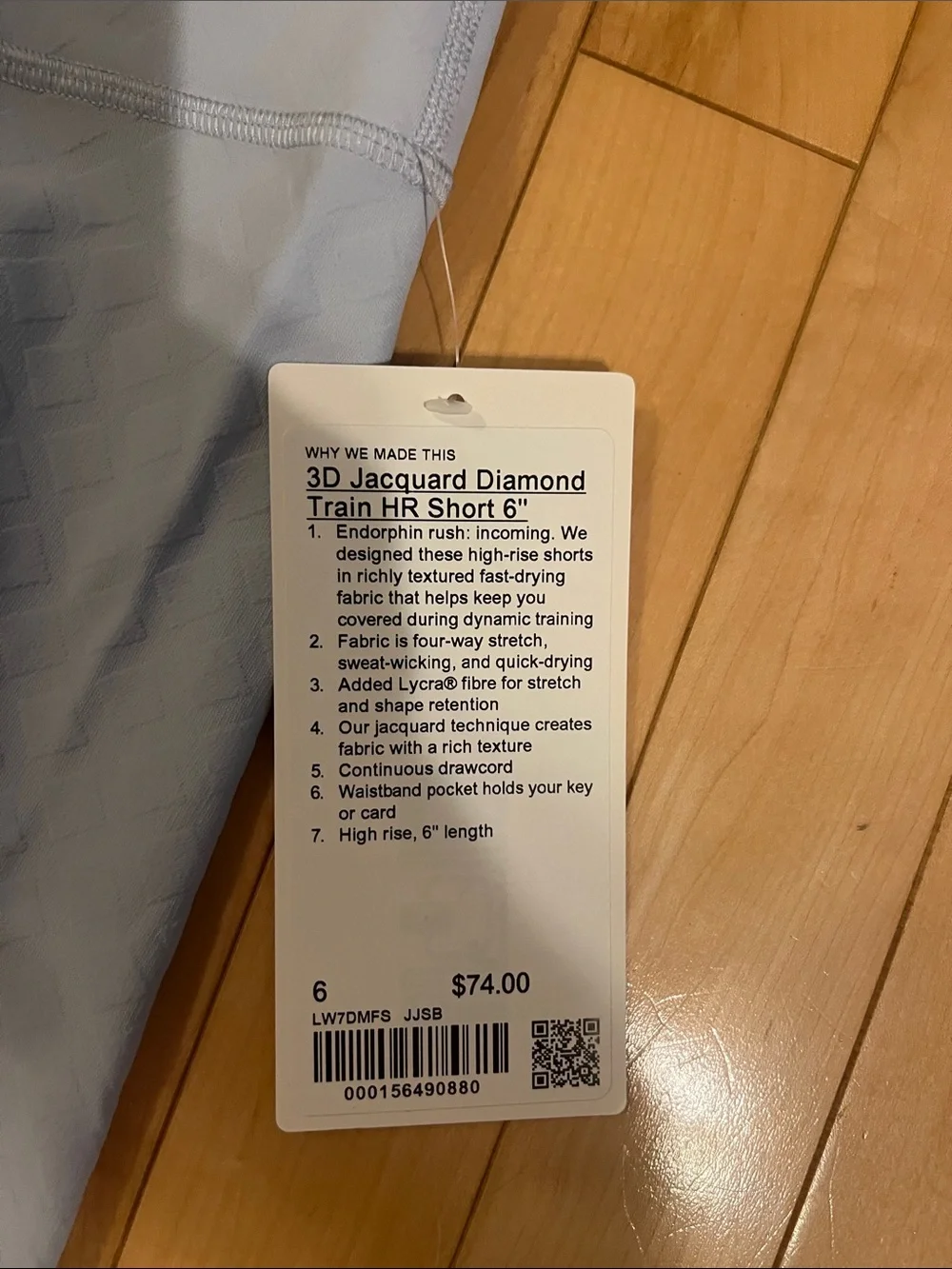 NWT Lululemon 3D Jacquard Diamond Train HR Short 6